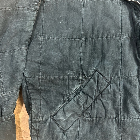 Free People Black Bomber Jacket with Relaxed Fit - Picture 8 of 9